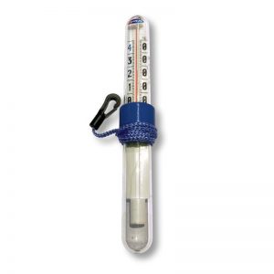 Thermomètre TUBE DESIGN bleu marine Kerlis